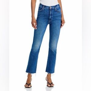MOTHER The Hustler Ankle Fray Far From Over Denim Jeans Women’s Size 30
